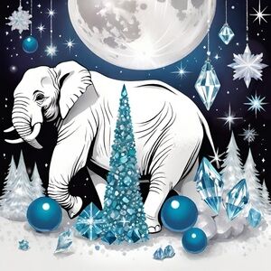 White elephant party ticket